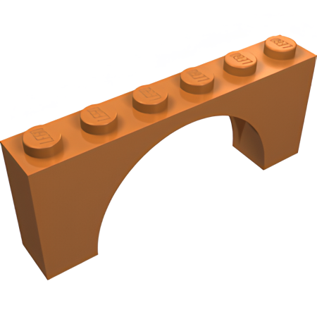 Деталь Lego Arch 1 x 6 x 2 - Thin Top without Reinforced Underside 12939